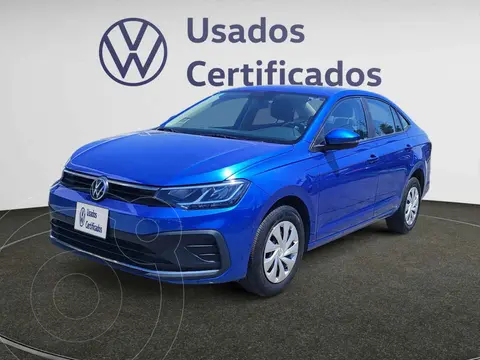 Volkswagen Virtus Trendline usado (2025) color Azul financiado en mensualidades(enganche $84,720 mensualidades desde $6,481)