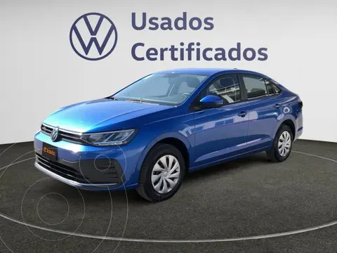 Volkswagen Virtus 1.6L Tiptronic usado (2023) color Azul financiado en mensualidades(enganche $78,975 mensualidades desde $4,660)