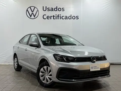 Volkswagen Virtus Trendline usado (2024) color plateado financiado en mensualidades(enganche $92,378 mensualidades desde $8,422)