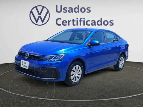 Volkswagen Virtus Trendline usado (2025) color Azul financiado en mensualidades(enganche $84,720 mensualidades desde $6,481)