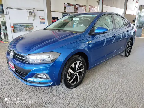 Volkswagen Virtus 1.6L usado (2021) color Azul Biscay financiado en mensualidades(enganche $78,500)