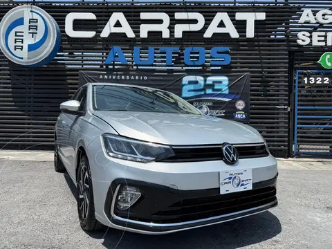 Volkswagen Virtus Comfortline usado (2023) color plateado financiado en mensualidades(enganche $67,980 mensualidades desde $7,085)