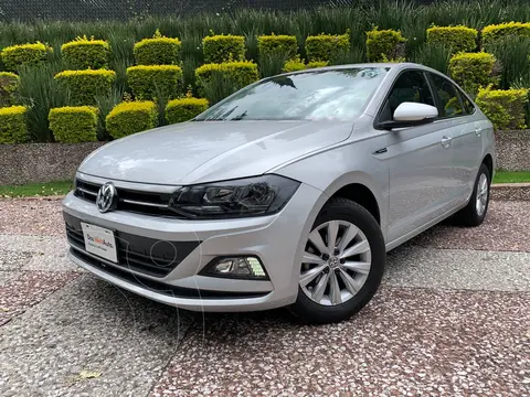 Volkswagen Virtus 1.6L usado (2020) color Plata financiado en mensualidades(enganche $73,500 mensualidades desde $7,400)