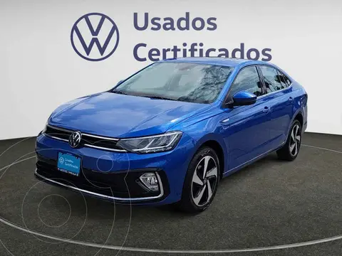 Volkswagen Virtus Highline usado (2024) color Azul financiado en mensualidades(enganche $88,808 mensualidades desde $6,794)