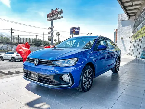 Volkswagen Virtus 1.6L usado (2022) color Azul Acero financiado en mensualidades(enganche $70,180 mensualidades desde $7,182)