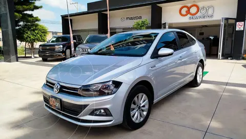 Volkswagen Virtus 1.6L usado (2020) color plateado financiado en mensualidades(enganche $68,125 mensualidades desde $5,209)