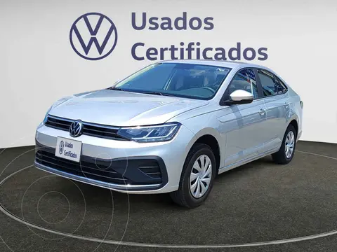 Volkswagen Virtus Trendline usado (2025) color Plata financiado en mensualidades(enganche $83,358 mensualidades desde $6,377)