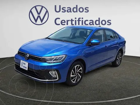 Volkswagen Virtus Comfortline usado (2025) color Azul financiado en mensualidades(enganche $90,170 mensualidades desde $6,898)