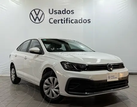 Volkswagen Virtus Trendline usado (2024) color Blanco financiado en mensualidades(enganche $91,015 mensualidades desde $8,298)