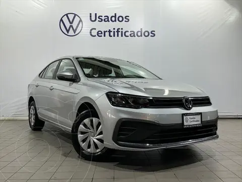Volkswagen Virtus Trendline usado (2023) color plateado financiado en mensualidades(enganche $84,202 mensualidades desde $7,677)