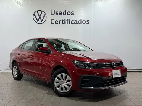 Volkswagen Virtus Trendline usado (2024) color Rojo financiado en mensualidades(enganche $85,565 mensualidades desde $7,801)