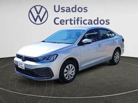 Volkswagen Virtus Trendline usado (2024) color Plata financiado en mensualidades(enganche $81,750 mensualidades desde $6,254)