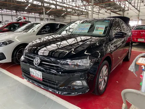 Volkswagen Virtus 1.6L usado (2020) color Negro financiado en mensualidades(enganche $71,000 mensualidades desde $72,250)