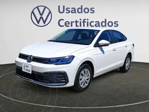 Volkswagen Virtus Trendline usado (2024) color Blanco financiado en mensualidades(enganche $70,278 mensualidades desde $5,376)