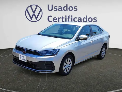 Volkswagen Virtus Trendline usado (2024) color Plata financiado en mensualidades(enganche $86,083 mensualidades desde $6,585)