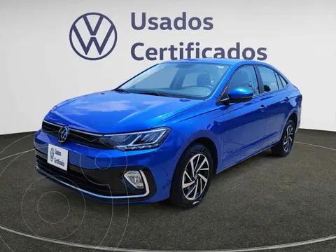 Volkswagen Virtus Comfortline usado (2025) color Azul financiado en mensualidades(enganche $95,620 mensualidades desde $7,315)