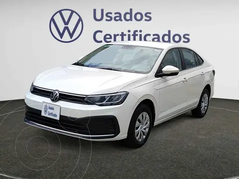 Volkswagen Virtus Trendline usado (2024) color Blanco financiado en mensualidades(enganche $83,249 mensualidades desde $6,369)