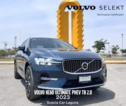 Volvo XC60 5 pts. T8e Ultimate y Dark, PHEV, 2.0T, TA, RA-2 usado (2023) color Azul precio $1,030,000